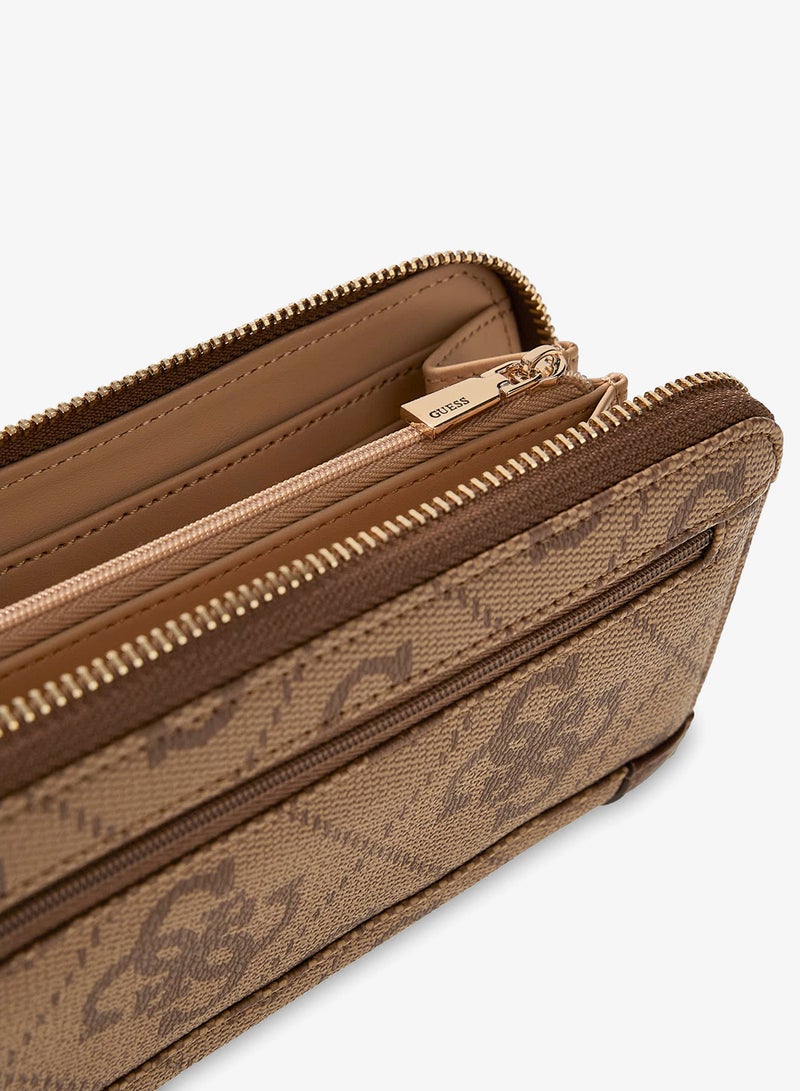 GUESS Karnilla Logo Zip Around Wallet - Image 4